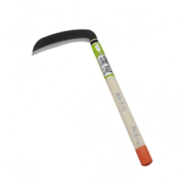 中厚両刃鎌 鋼付 丸 385mm 1つ