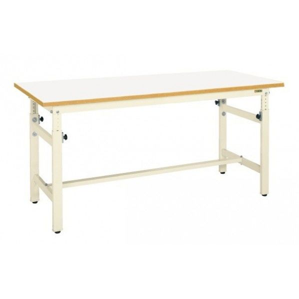 軽量高さ調整作業台TKKタイプ カラー:アイボリー、天板カラー:ホワイト TKK187FKIV 1台