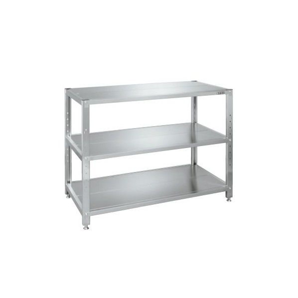 ステンレスサカエラック(SUS430・100kg/段・高さ900mm・3段タイプ) STN2-1290SU4 1台