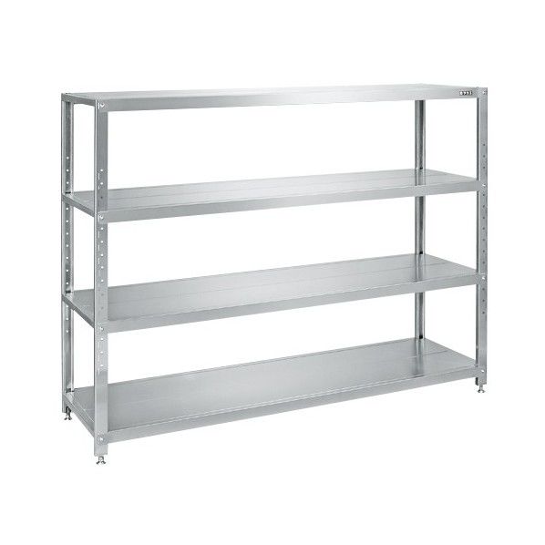 ステンレスサカエラック(SUS430･100kg/段･高さ1200mm･4段タイプ) STN2-1012SU4 1台