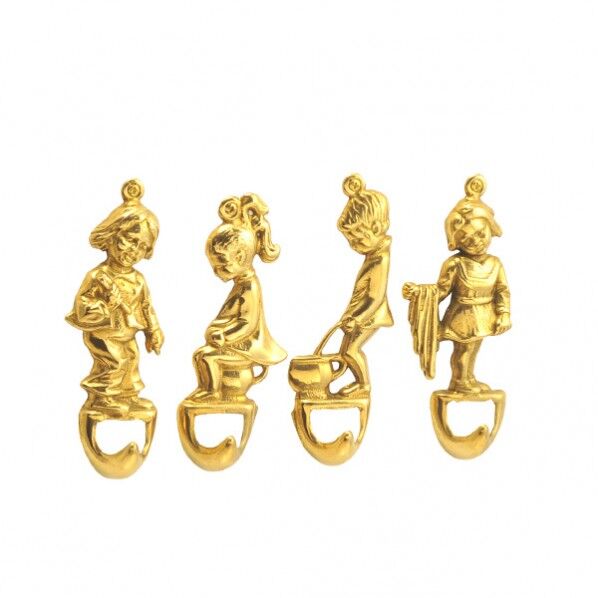 フック チャイルド SET 金色 幅36×高さ91×奥行15mm 610563(264-61563) 1個