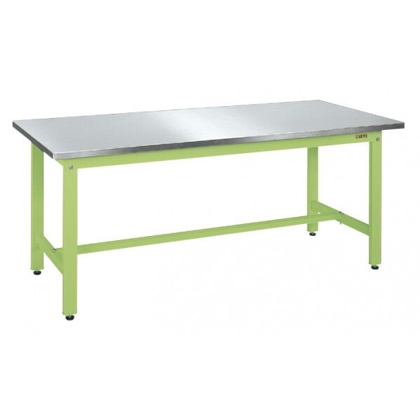 軽量作業台 KKタイプ ステンレス天板仕様 グリーン KK-096SU3N 1