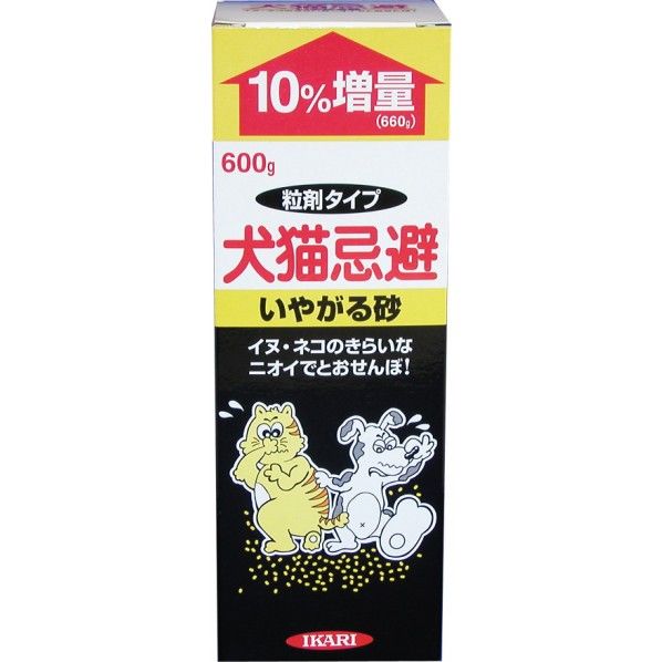 イカリ消毒 犬猫忌避いやがる砂 600g 1個