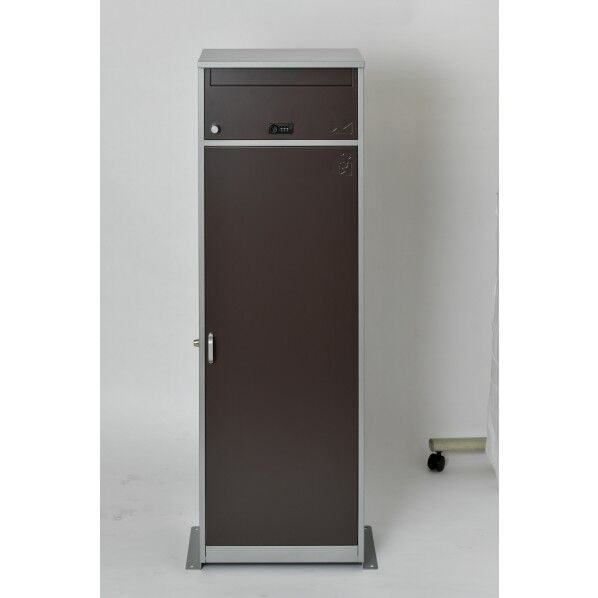 郵便ポスト付き宅配ボックス リシム ロング ブラウン THB-2128 BR 1台