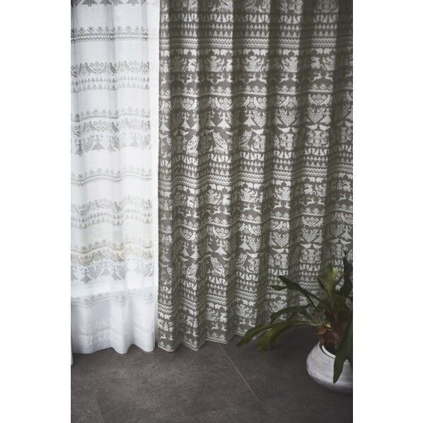 スミノエ 既製遮光カーテン ナイトインザフォレスト 幅100×丈135cm ブラウン J1015 1本...