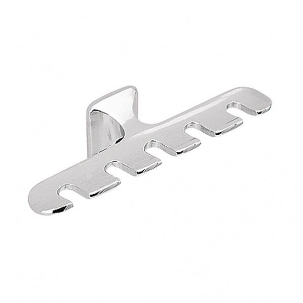 ハブラシホルダー CR 銀色 幅118×高さ41×奥行40mm 640741(264-64741) 1個