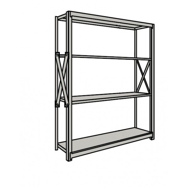 重量棚NR型(1000kg/段・単体・高さ1510mm・4段タイプ) NR-9744 1