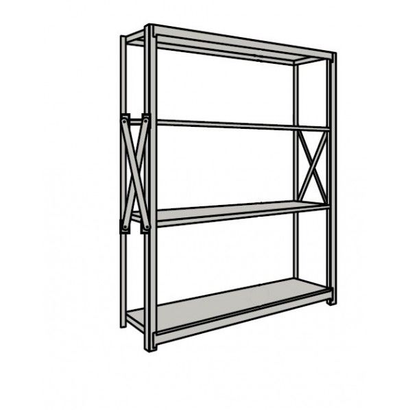 重量棚NR型(1000kg/段･単体･高さ1810mm･4段タイプ) NR-1764