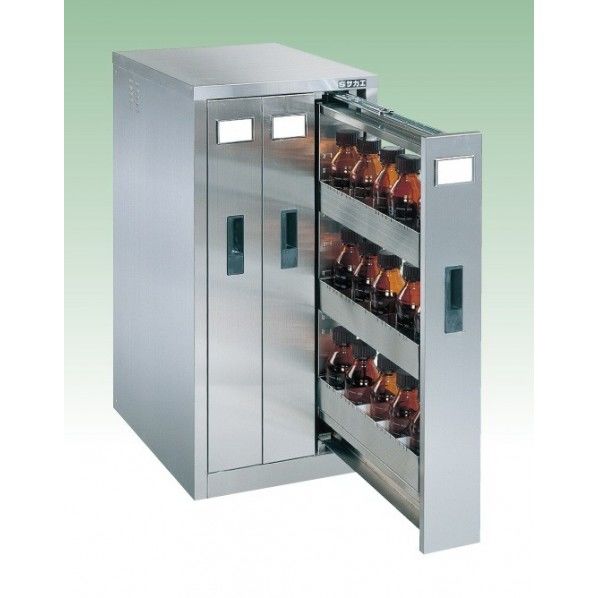 ステンレス薬品保管庫(バーチカルタイプ) ステンレス SU3BPS 1台