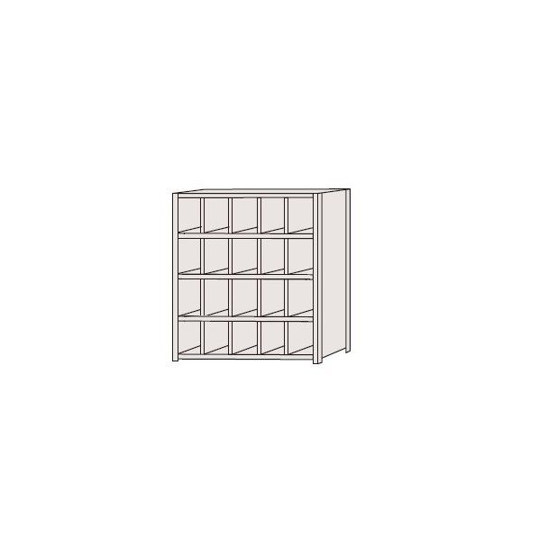サカエ 区分棚 棚板フラットタイプ・100kg/段・5列 NCA710504...