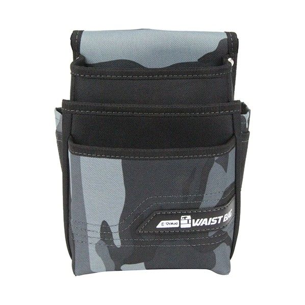 腰袋3段 迷彩グレー 釘袋・腰袋 EWB-3D-CGRY 1個