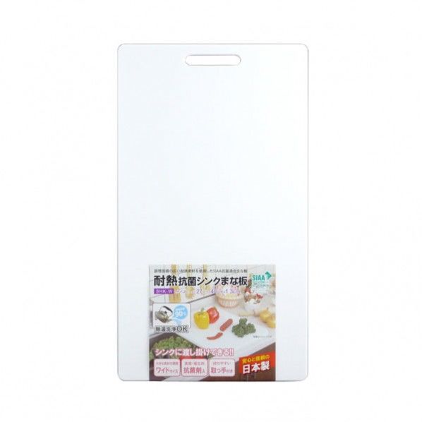 耐熱抗菌シンクまな板 まな板・ナチュラル/シート・シーブルー 縦27×横48×厚さ1.3cm 1つ