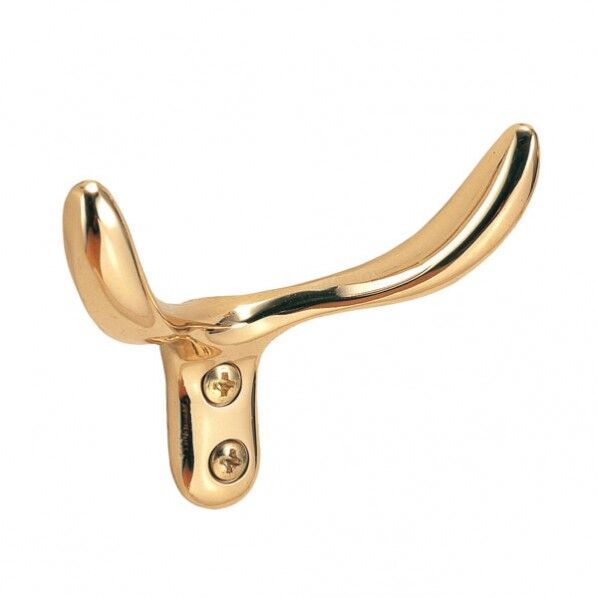 PBフック ダブル 金色 幅71×高さ60×奥行33mm 610978(264-61978) 1個