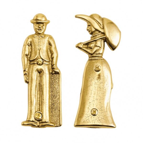 サイン WOMAN MAN セット 金色 幅42-34×高さ97×奥行5mm 630371(264-63371) 1個