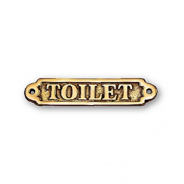 サイン TOILET 金色 幅150×高さ30×奥行5mm 630100(264-63100) 1個