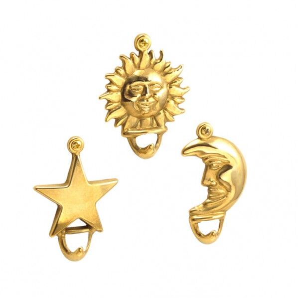 フック STAR SET3 金色 (太陽)幅55×高さ74×奥行12m 610584(264-61584) 1個