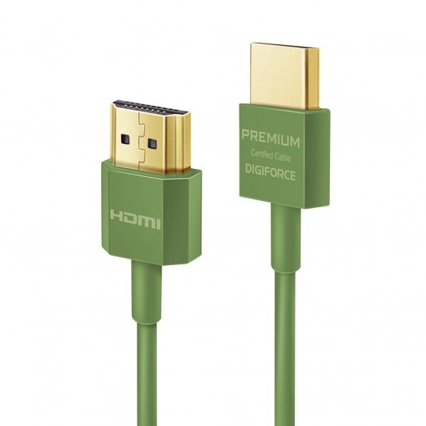 PREMIUM HDMI ケーブル 超スリムタイプ オリーブグリーン D0040OG 1個