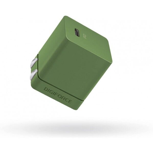 20W 急速充電器 オリーブグリーン 約28×28×33mm D0037OG 1個