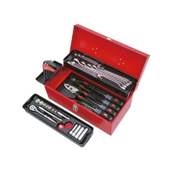 片開キメタルケースセット レッド SK34322S 1組