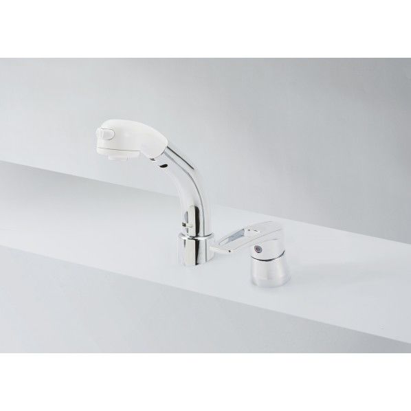 KVK 洗面化粧室 KM8029T シングルレバー式洗髪シャワー 傾斜タイプ 1個