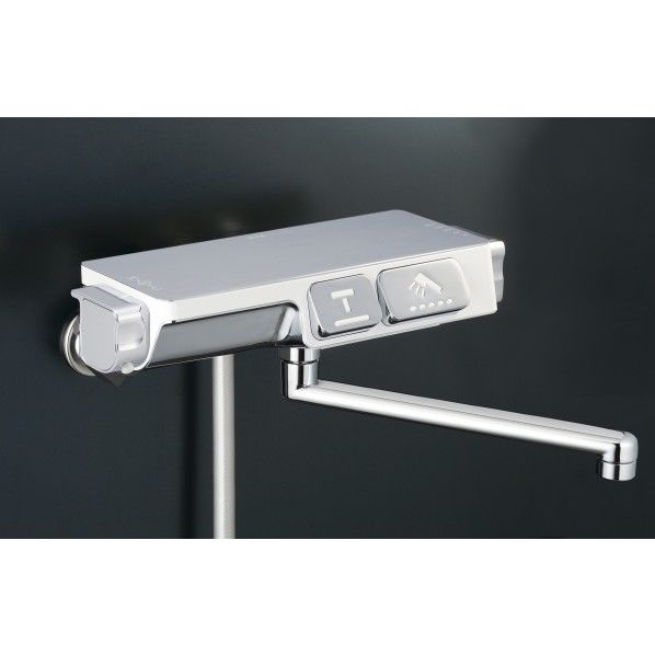 KVK 浴室 KF3070R2 ラクダスサーモスタット式シャワー 240mmパイプ付 1個