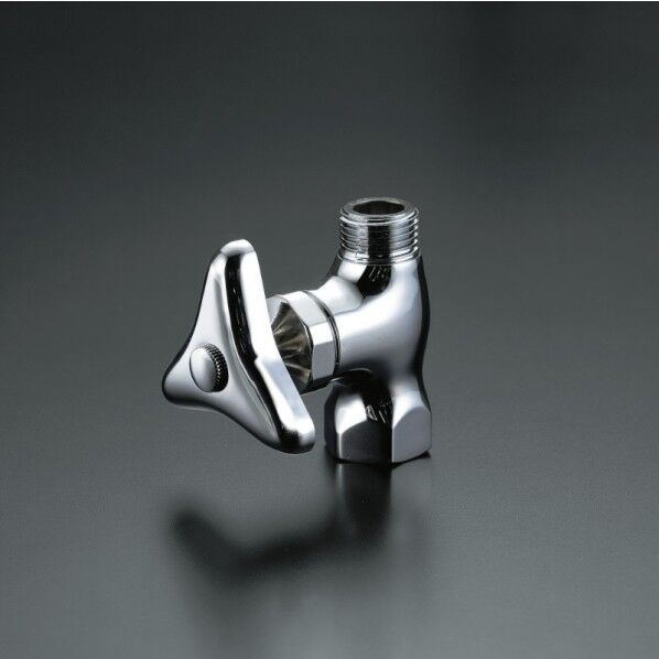 ストレート形止水栓銅パイプ・ナット・ニップルなしビス止K31-P4