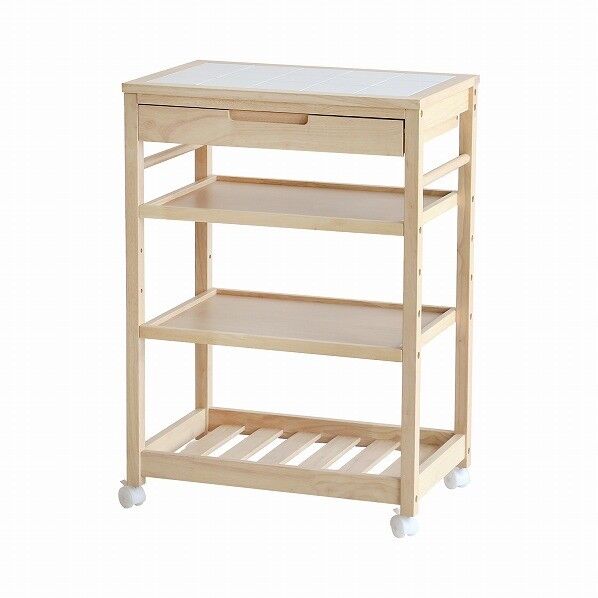 Soup Kitchen Wagon(Slim) ナチュラル 600mm W-3350NA 1本