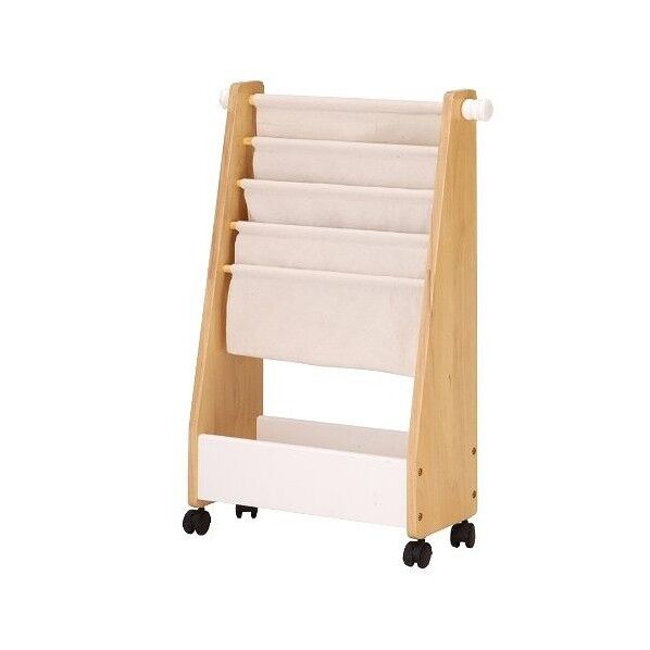 キッズ絵本ラック ナチュラル 500mm KDR-2325NA 1セット