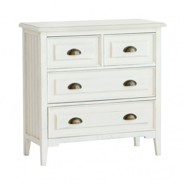 ine Chest 4 drawer ホワイト 750mm INK-3515WH 1脚