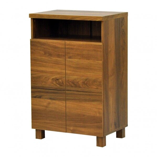 ロスタ 木扉キャビネット60 BR ブラウン 幅59.5×奥行39.5×高さ92.3cm LST-9062WD BR 1セット