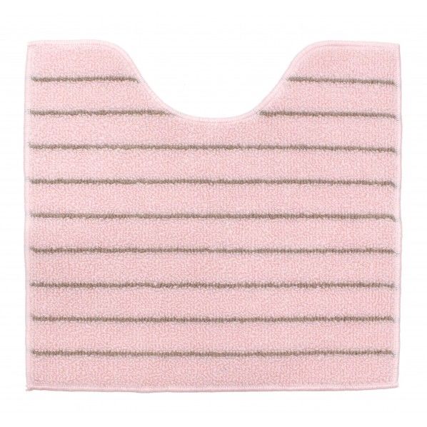 ボーダートイレマット ピンク 1個