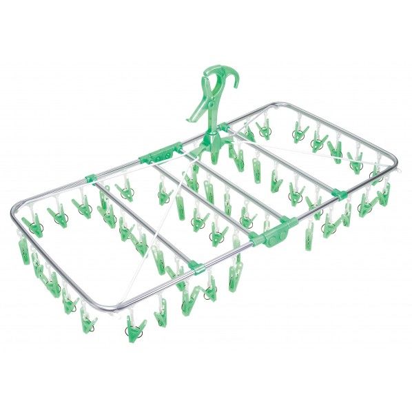 アルモア スマート 角ハンガー スーパージャンボ グリーン 37.5×79.5×37cm 85393 1個