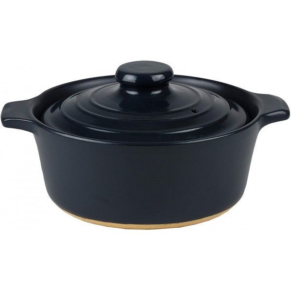 グラシア 洋風土鍋 ネイビー 蓋まで1.1L 満水容量1.6L L-1916 1個