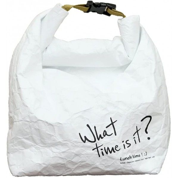 ランチバッグ ロールアップ ホワイト U-Q909 1個