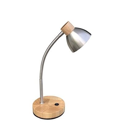 LEDテーブルランプ 白木ナチュラル W12.6×D行き12.6~26×H20.4~38.6cm GS1704CR 1台