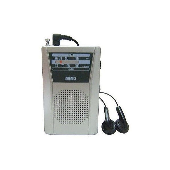 携帯型かんたんラジオ 59×22×95mm R18-544 1台
