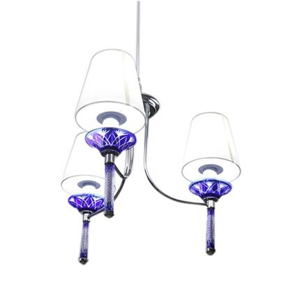 LED切子3灯ペンダントライト 青 1300mm KRI003B 1台