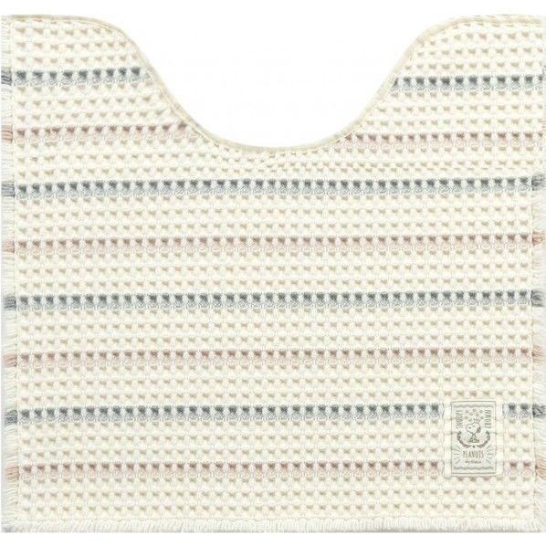 スヌーピー ソフトモノトーン トイレマット アイボリー 60×60cm 1個
