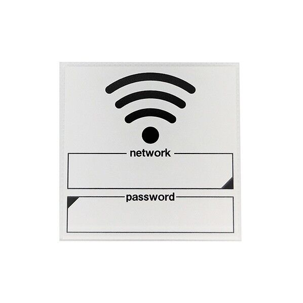 サインプレート WI -FI 書き込み可 H7cm×W7cm×D0.2cm SH 022 1枚