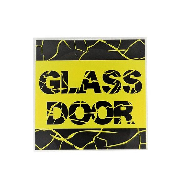 サインプレート ガラス注意 ヒビ