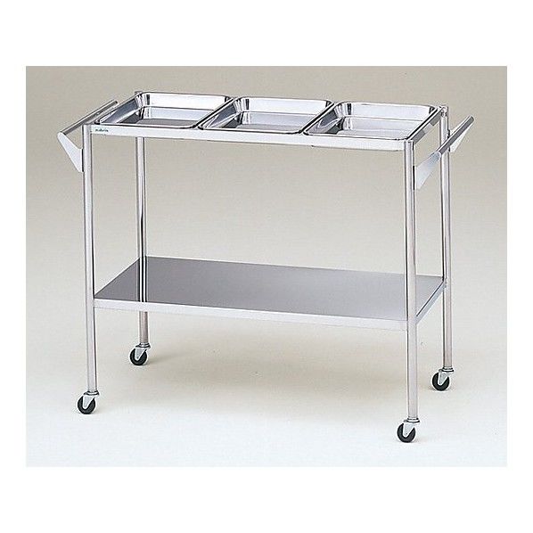 オペ室用消毒盤台 3枚用 0-1564-01 1