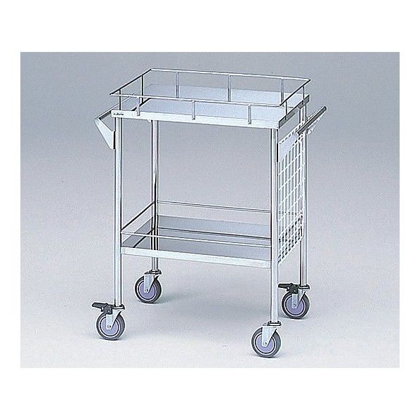 サイドネットワゴン Bタイプ 天板4方手摺付き 600×450×800mm 0-1578-02 1