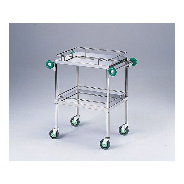 とっても静かな回診車(引出無) TSD-750(2段) 750(940)×450×850mm 0-1620-12 1