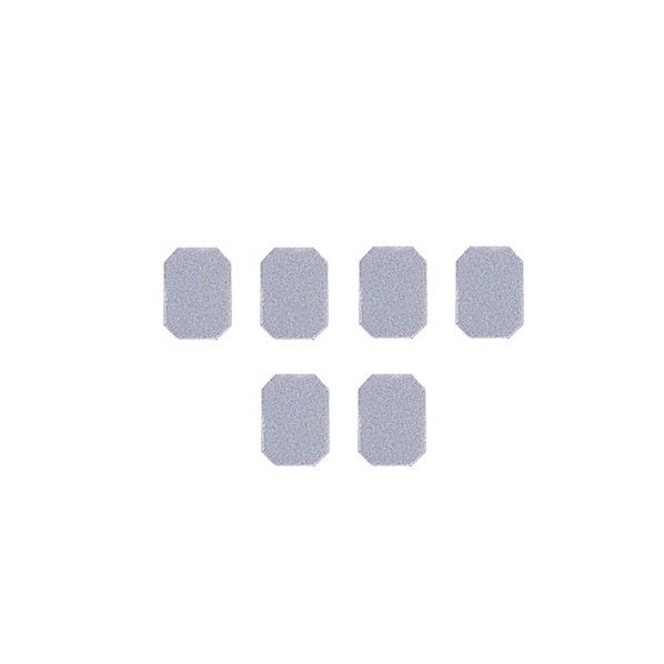 マグネットマーク(文字なし) ミステッドグレー 6枚入 0-2605-01 1