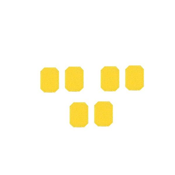 マグネットマーク(文字なし) 6枚入 イエロー 0-2605-02 1