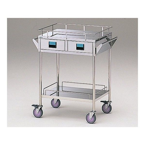 カラフルカート 2段-青 600×450×855mm 0-3441-02 1