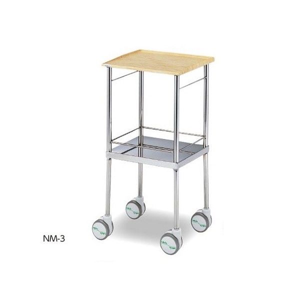 ナビスメイトワゴン(天板木目タイプ) 458×406×867mm 0-4147-01 1