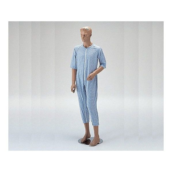 前開き介護ねまき L 0-4427-01 1個