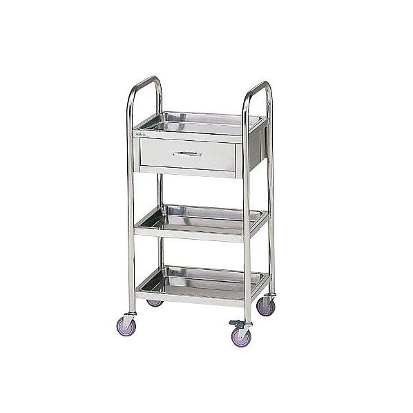 麻酔器械台(引出し付き) MK-01F 470×370×920mm 0-4594-01 1台