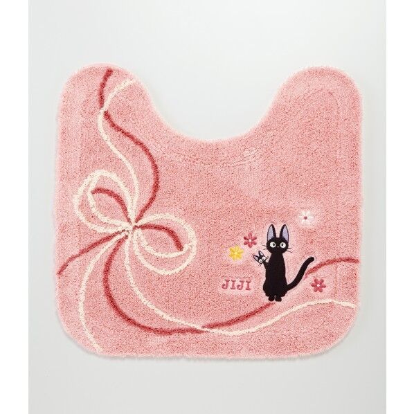 魔女の宅急便 ジジ おくりもの トイレマット ピンク 58cm×60cm 1個